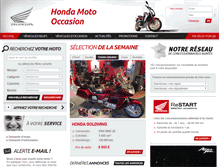 Tablet Screenshot of honda-motos.com